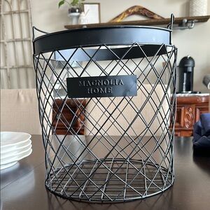 Magnolia Home Black Wire Basket